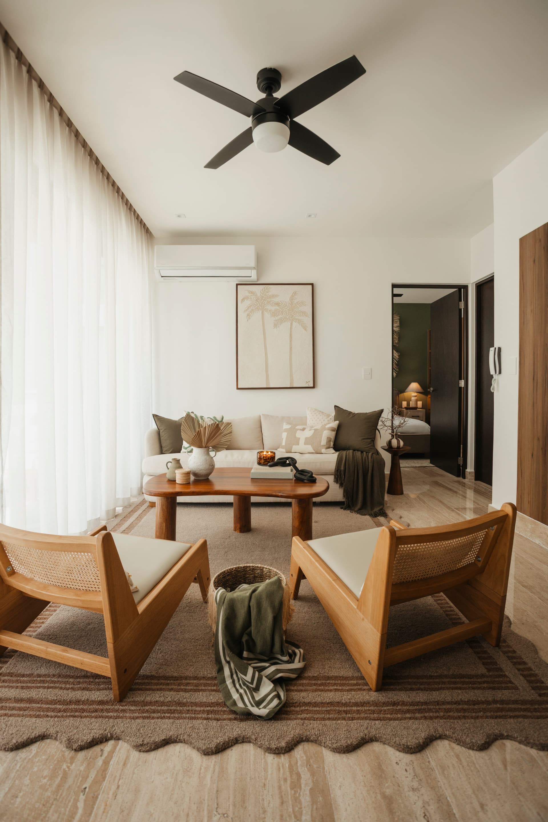 Staged shot for vacation rental photography